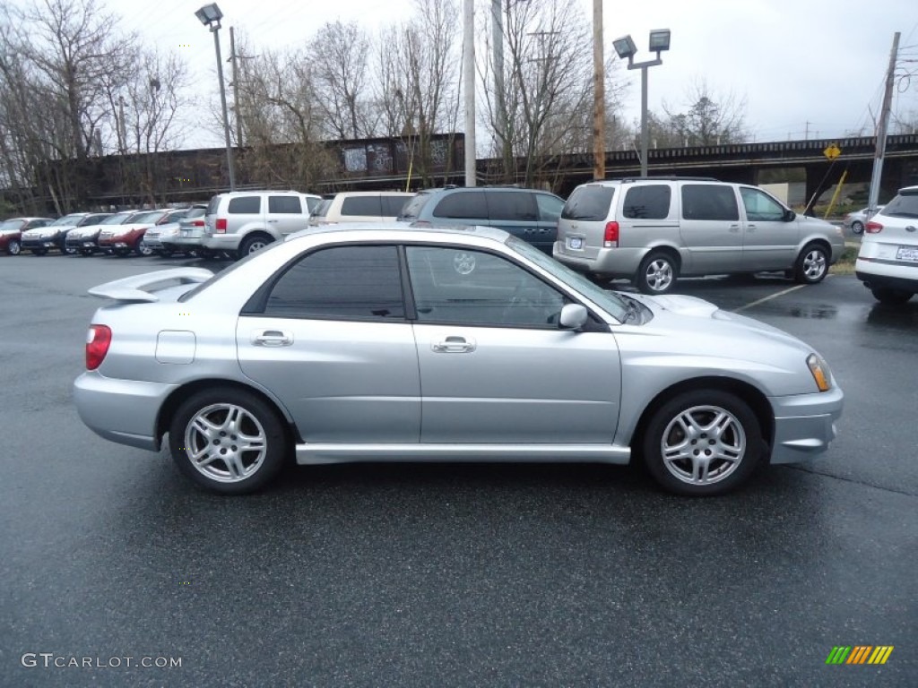 Platinum Silver Metallic 2004 Subaru Impreza WRX Sedan Exterior Photo #58570623