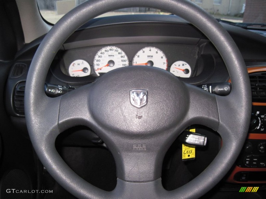 2005 Dodge Neon SXT Dark Slate Gray Steering Wheel Photo #58570743