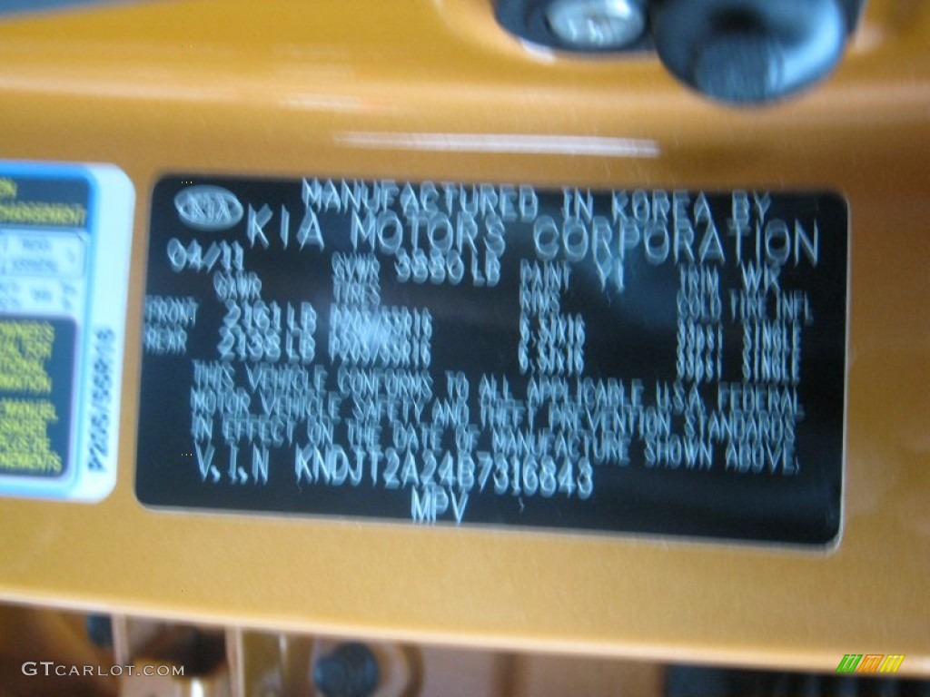 2011 Soul Color Code Y1 for Ignition Orange Photo #58571976
