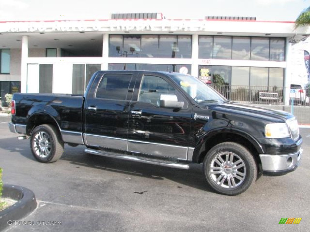 2008 Mark LT SuperCrew 4x4 - Black / Black/Dove Grey Piping photo #10