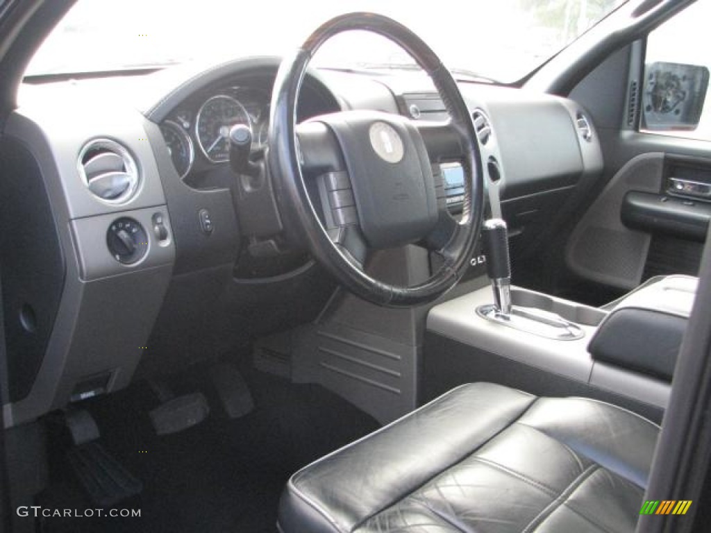 Black/Dove Grey Piping Interior 2008 Lincoln Mark LT SuperCrew 4x4 Photo #58573062