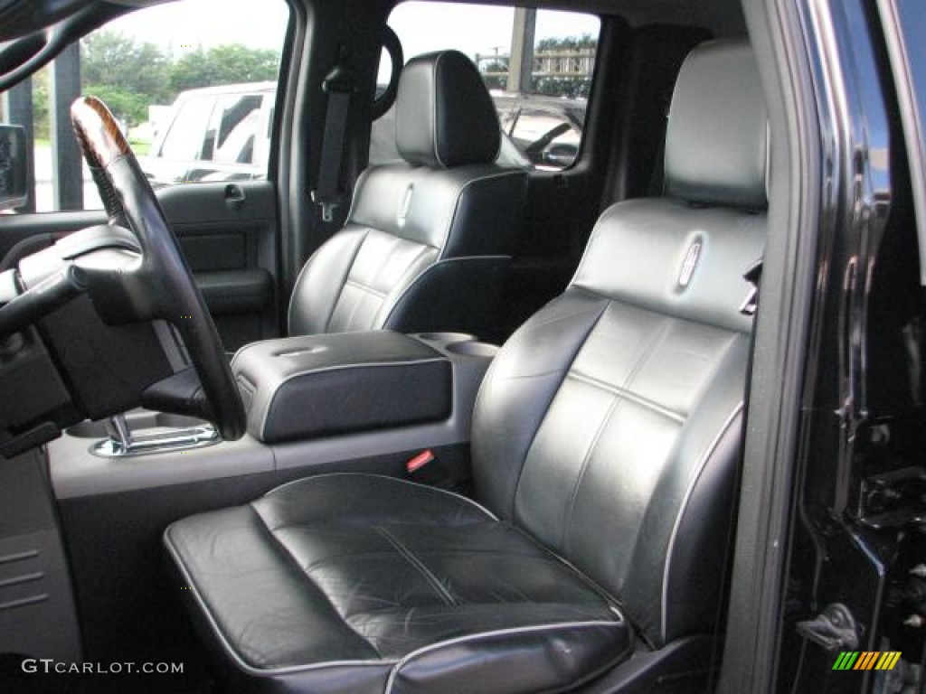 Black/Dove Grey Piping Interior 2008 Lincoln Mark LT SuperCrew 4x4 Photo #58573080