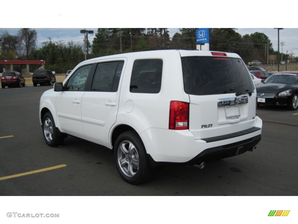 2012 Pilot EX-L - Taffeta White / Gray photo #3