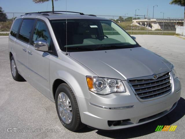 2008 Town & Country Limited - Bright Silver Metallic / Medium Slate Gray/Light Shale photo #1