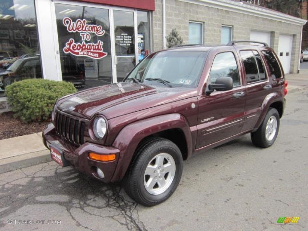 2004 Liberty Limited 4x4 - Deep Molten Red Pearl / Light Taupe/Taupe photo #1