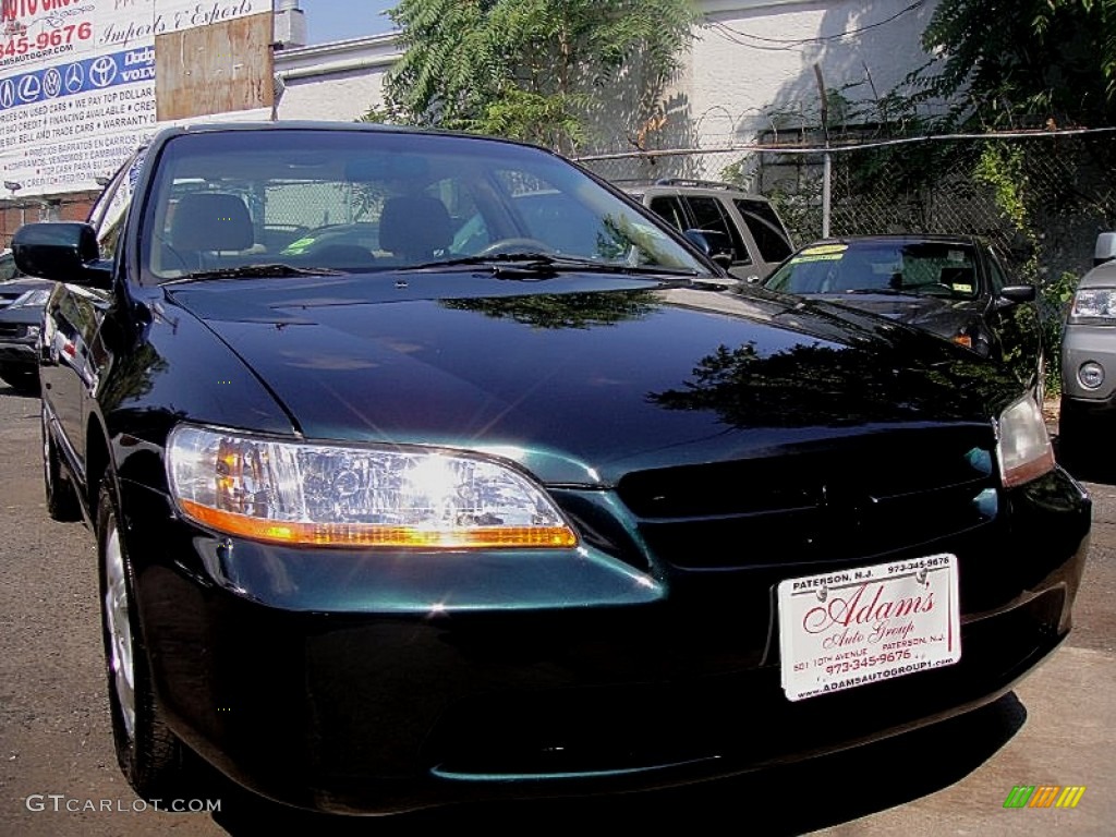 2000 Accord EX Sedan - Dark Emerald Pearl / Quartz photo #2