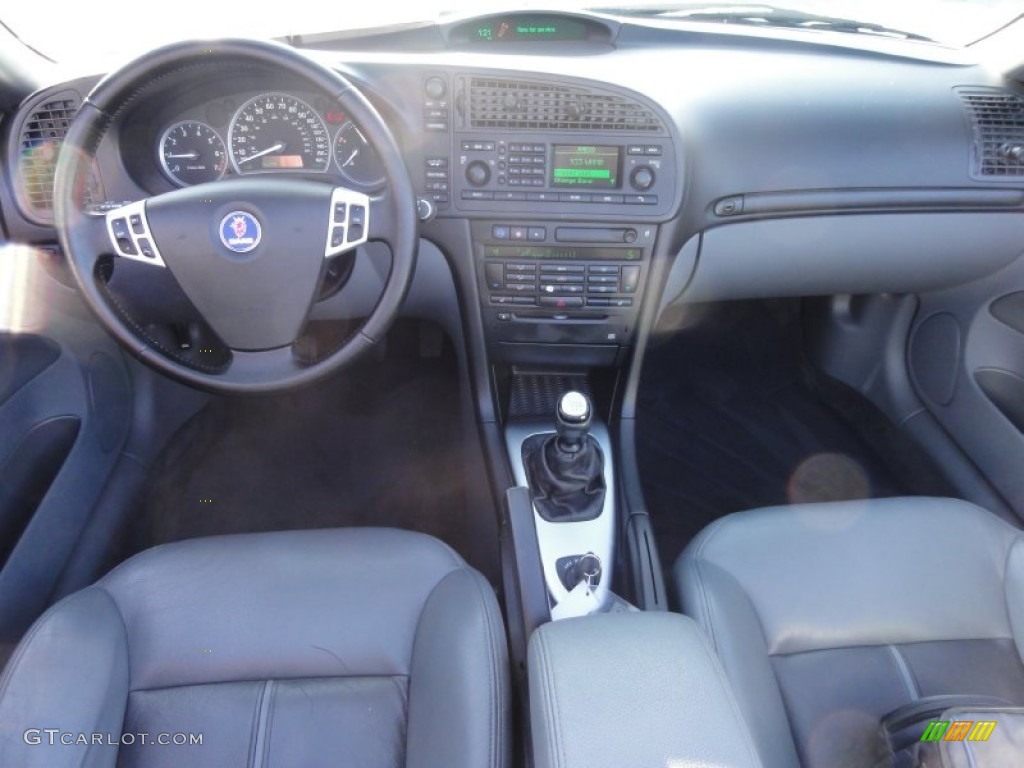 2004 Saab 9-3 Aero Convertible Slate Gray Dashboard Photo #58575858