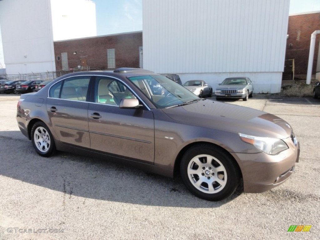 2004 5 Series 525i Sedan - Kalahari Beige Metallic / Black photo #6