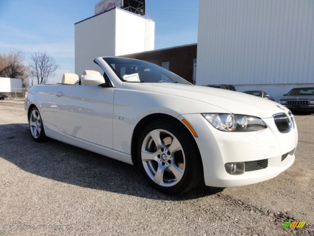 2007 3 Series 328i Convertible - Alpine White / Beige photo #5