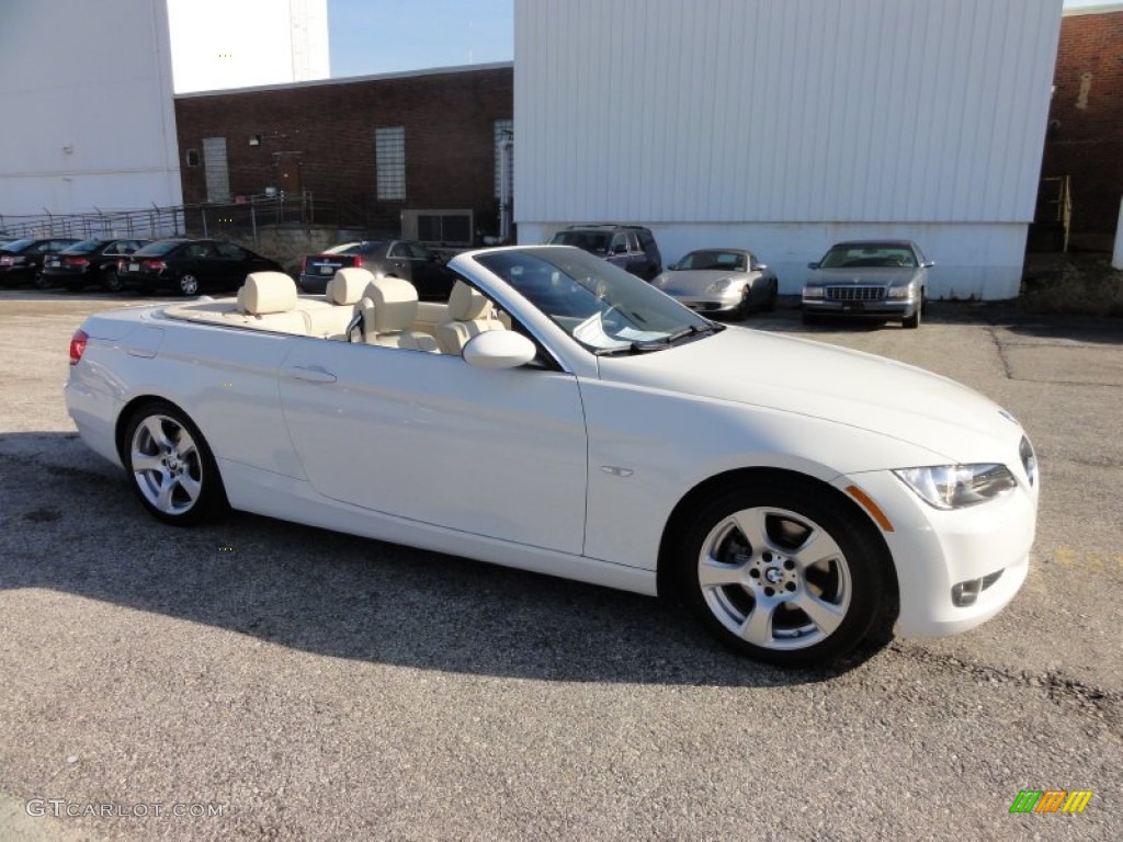 2007 3 Series 328i Convertible - Alpine White / Beige photo #6