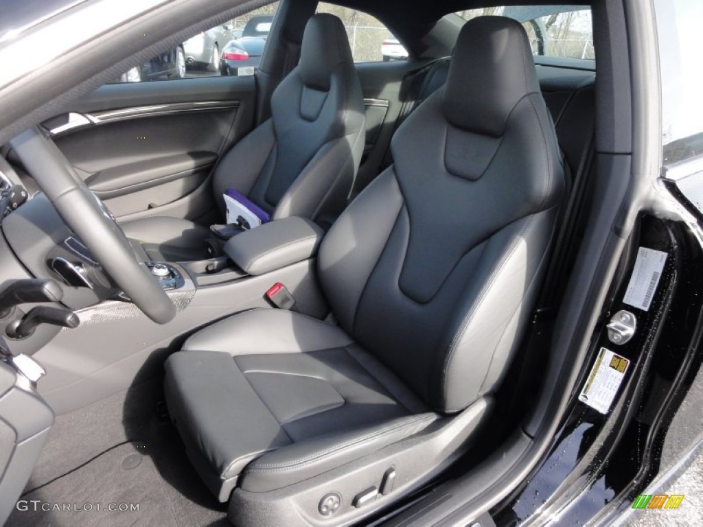 Black Silk Nappa Leather Interior 2011 Audi S5 4.2 FSI quattro Coupe Photo #58577031