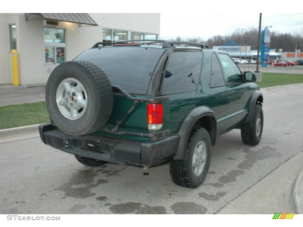 2000 Blazer LS 4x4 - Meadow Green Metallic / Graphite Gray photo #4