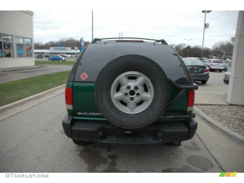 2000 Blazer LS 4x4 - Meadow Green Metallic / Graphite Gray photo #5