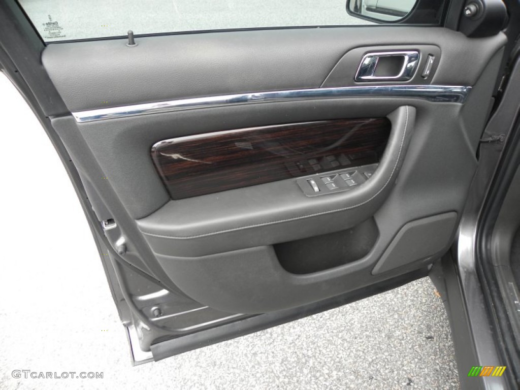 2011 Lincoln MKS FWD Charcoal Black Door Panel Photo #58578099