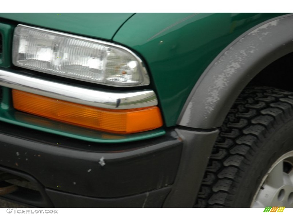 2000 Blazer LS 4x4 - Meadow Green Metallic / Graphite Gray photo #13
