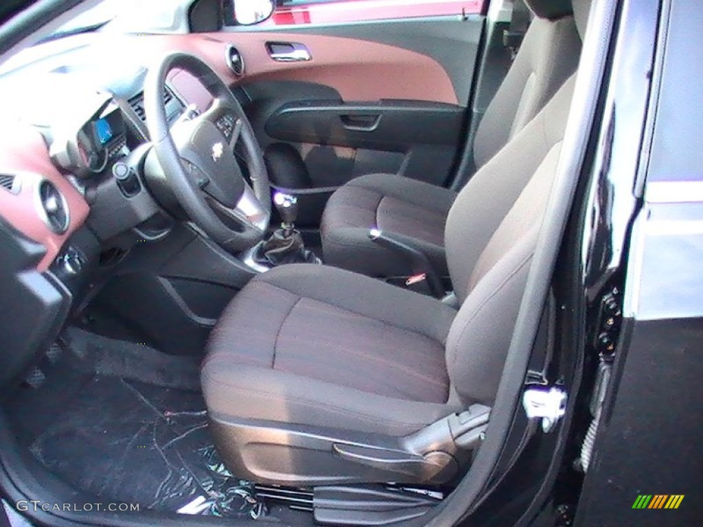 Jet Black/Brick Interior 2012 Chevrolet Sonic LT Hatch Photo #58578462
