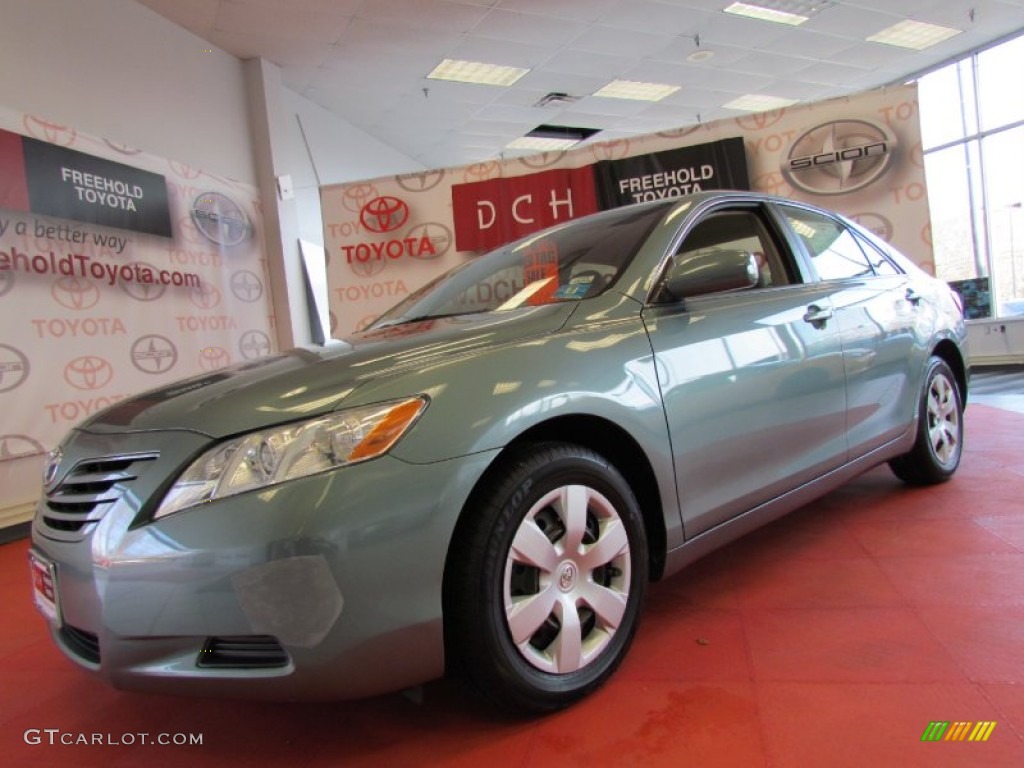 2007 Camry LE V6 - Aloe Green Metallic / Ash photo #1