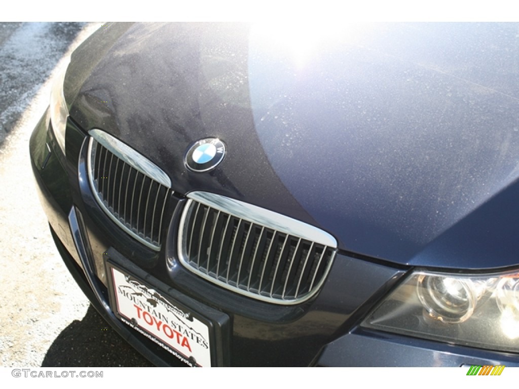 2007 3 Series 335xi Sedan - Monaco Blue Metallic / Black photo #21