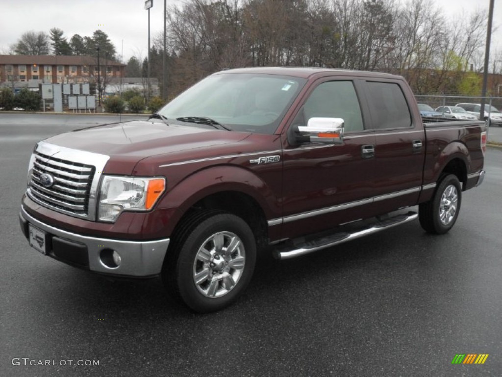 2010 F150 XLT SuperCrew - Royal Red Metallic / Medium Stone photo #1