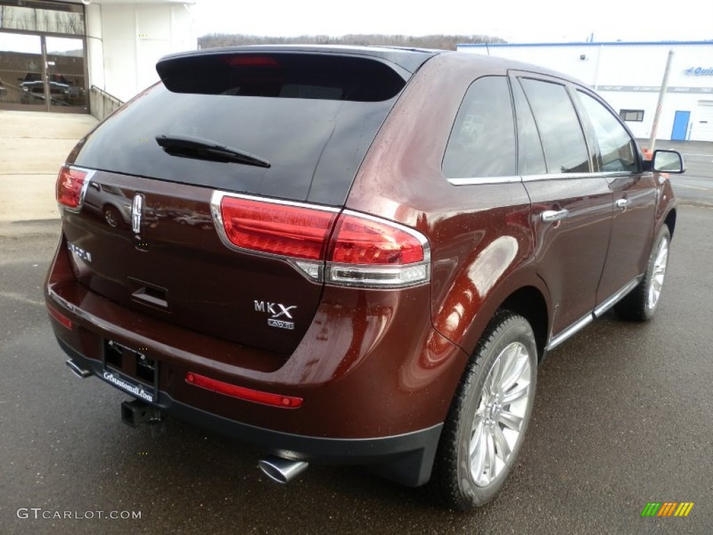 2012 MKX AWD - Cinnamon Metallic / Medium Light Stone photo #6