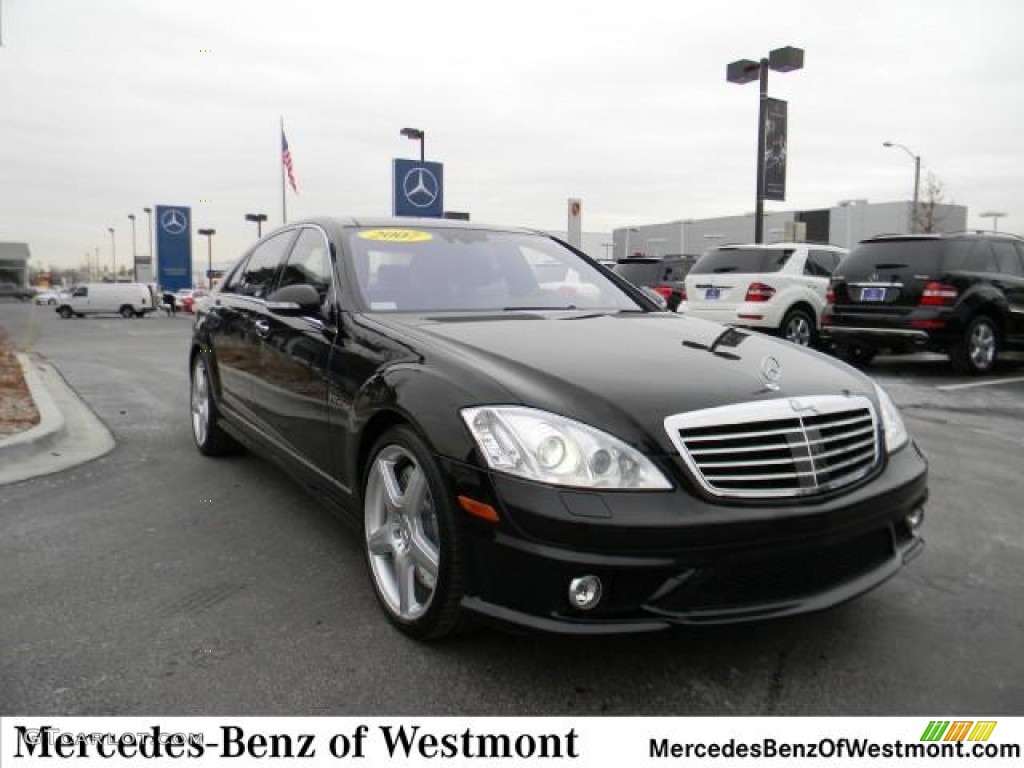 2007 S 65 AMG Sedan - Black / Black photo #1