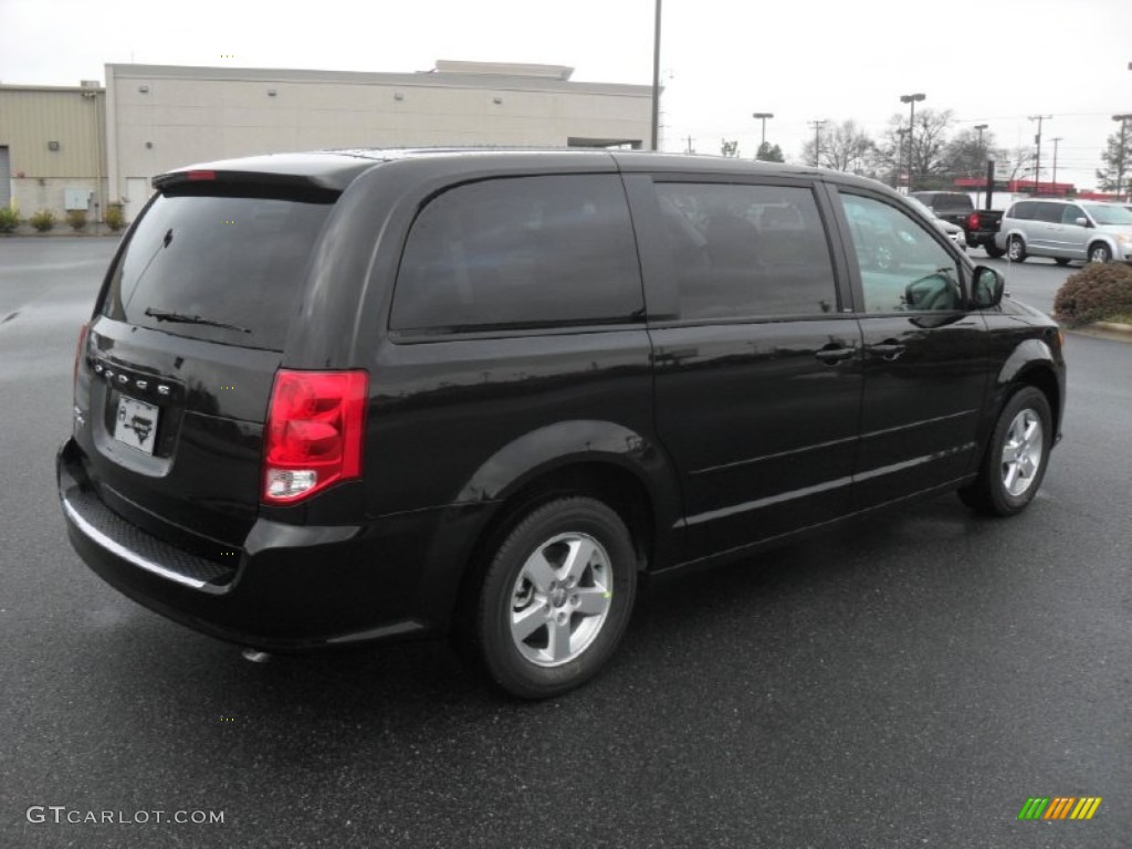 2012 Grand Caravan SE - Brilliant Black Crystal Pearl / Black/Light Graystone photo #4