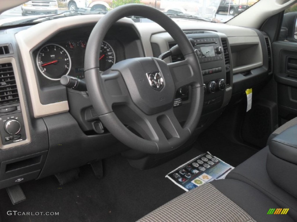 2011 Ram 1500 ST Quad Cab 4x4 - Bright White / Dark Slate Gray/Medium Graystone photo #25