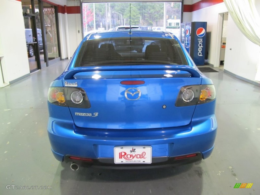 2006 MAZDA3 s Grand Touring Sedan - Winning Blue Metallic / Black photo #3
