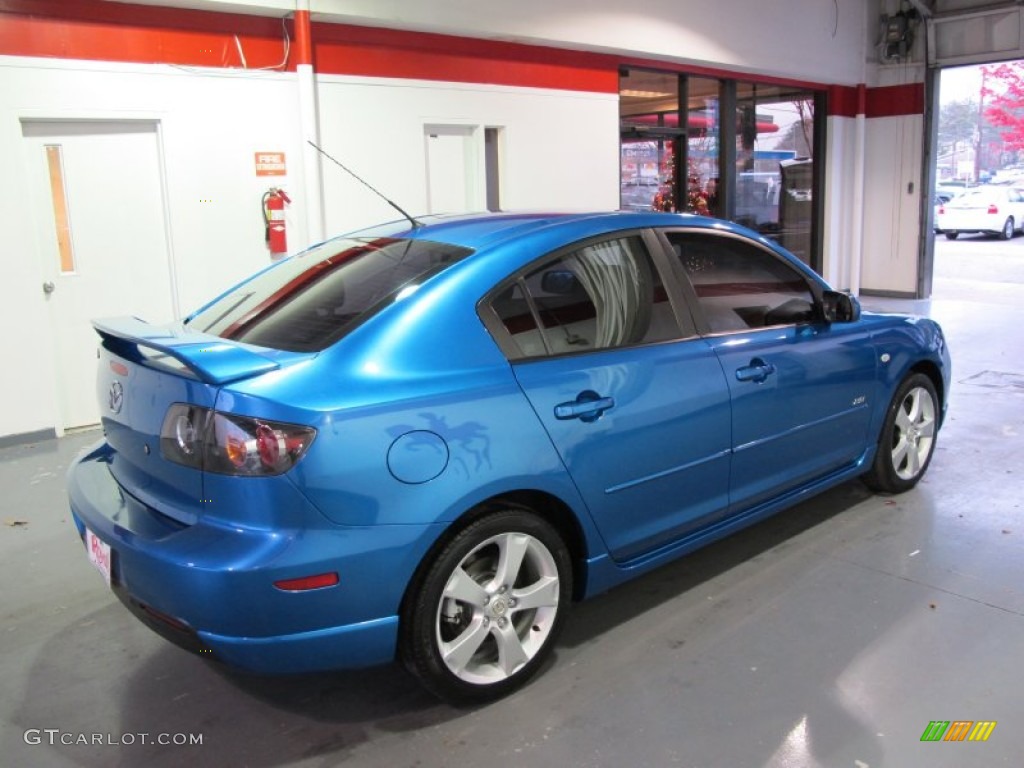 2006 MAZDA3 s Grand Touring Sedan - Winning Blue Metallic / Black photo #4