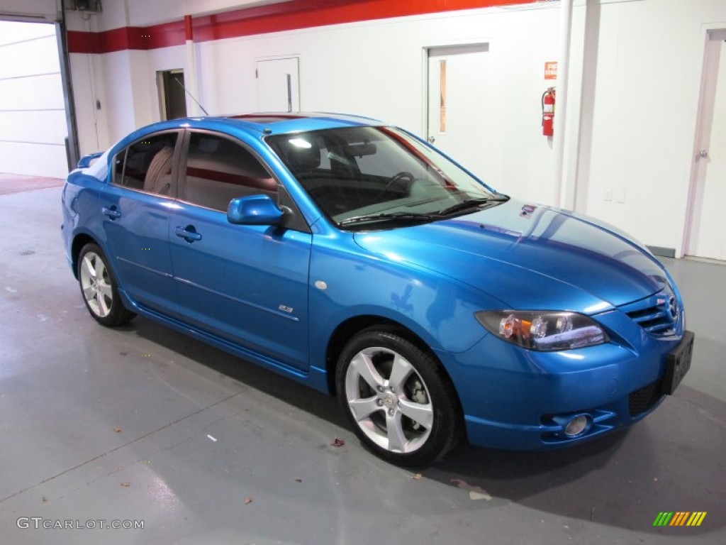 2006 MAZDA3 s Grand Touring Sedan - Winning Blue Metallic / Black photo #5