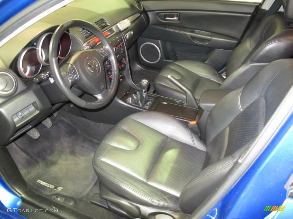2006 MAZDA3 s Grand Touring Sedan - Winning Blue Metallic / Black photo #13