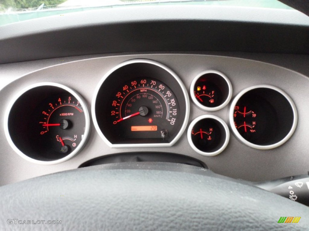 2012 Tundra SR5 TRD CrewMax - Super White / Sand Beige photo #33