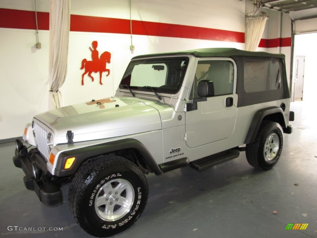 Bright Silver Metallic Jeep Wrangler