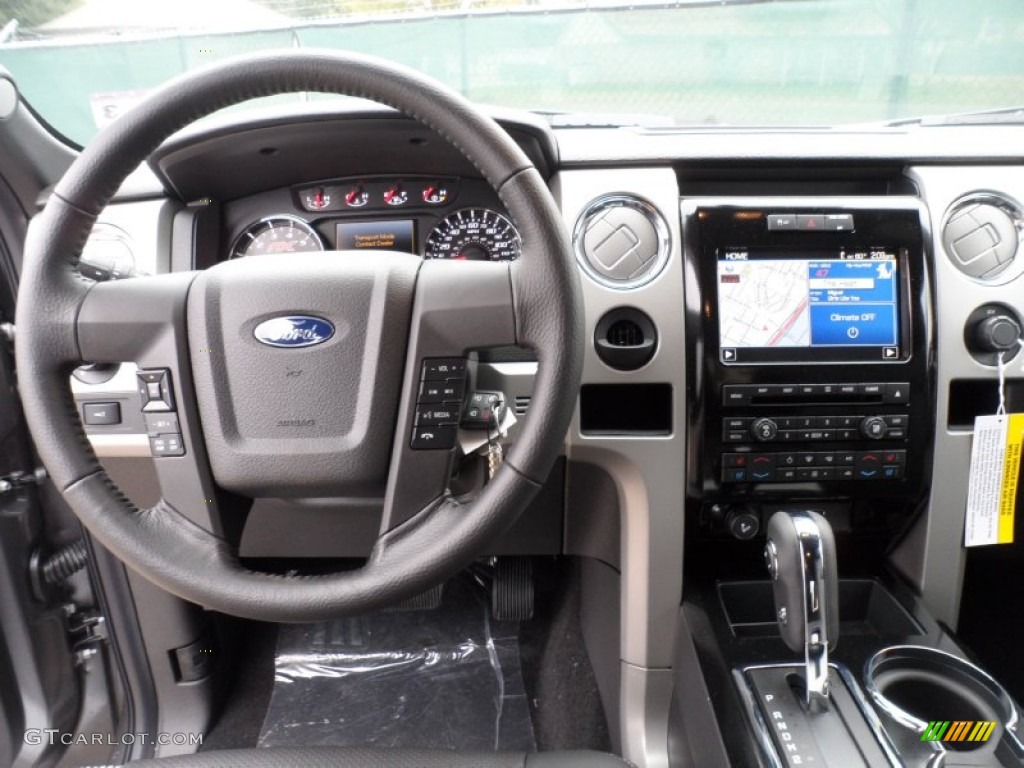 2012 Ford F150 FX2 SuperCrew Black Dashboard Photo #58588926