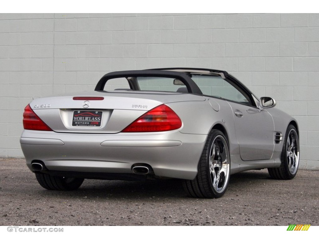 2003 SL 500 Roadster - Diamond Silver Metallic / Charcoal photo #5