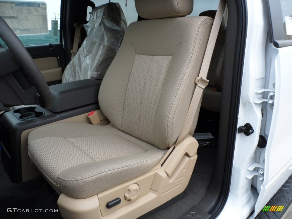 Pale Adobe Interior 2012 Ford F150 XLT SuperCrew Photo #58589226