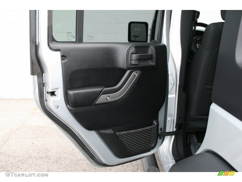 2011 Jeep Wrangler Unlimited Sport 4x4 Black Door Panel Photo #58589730