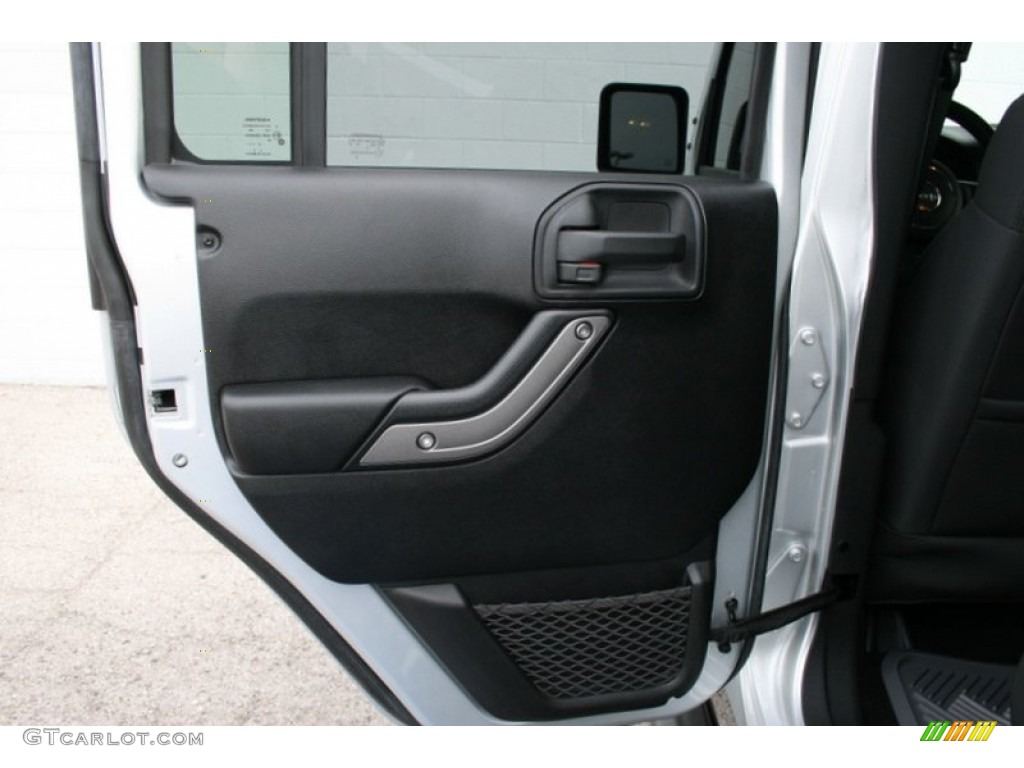 2011 Jeep Wrangler Unlimited Sport 4x4 Black Door Panel Photo #58589829
