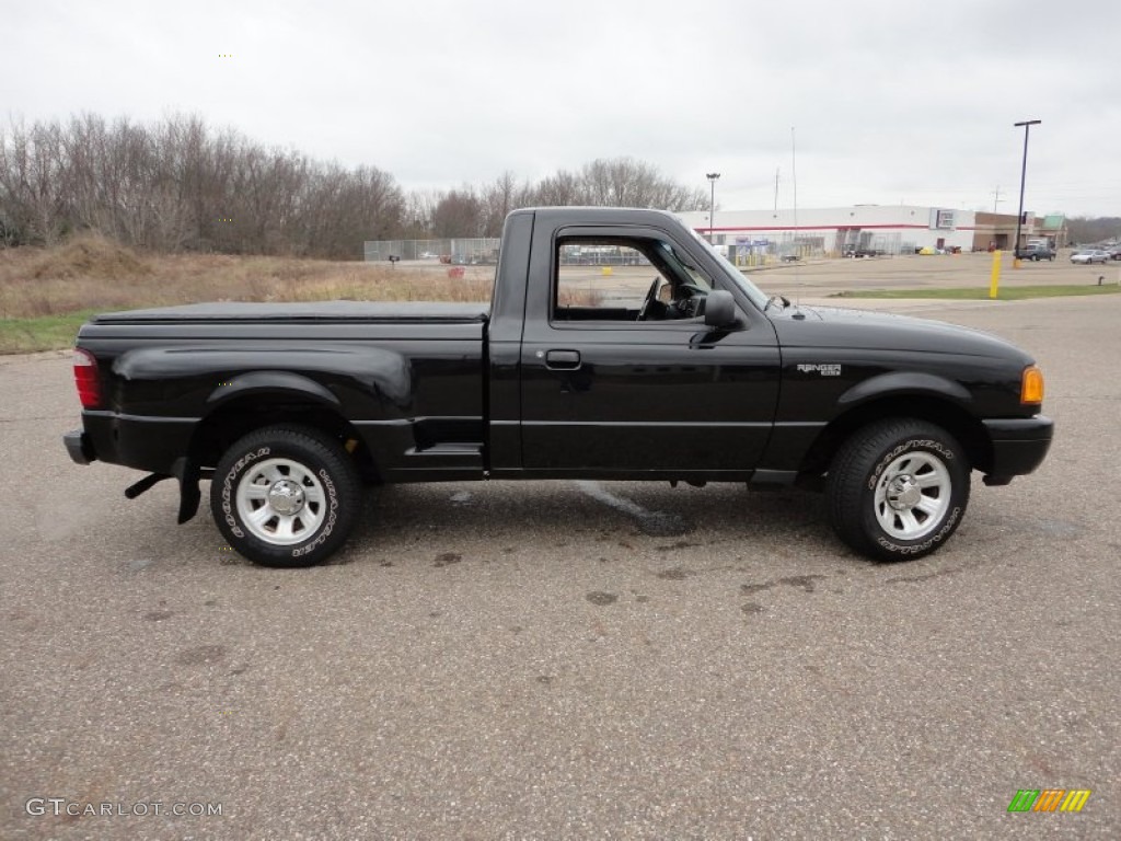 Black 2003 Ford Ranger XL Regular Cab Exterior Photo #58590108