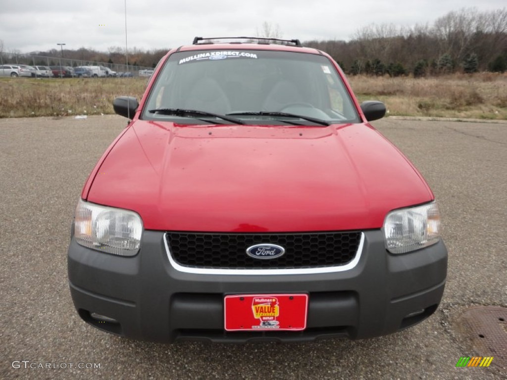 2001 Escape XLT V6 4WD - Bright Red Metallic / Medium Graphite Grey photo #12