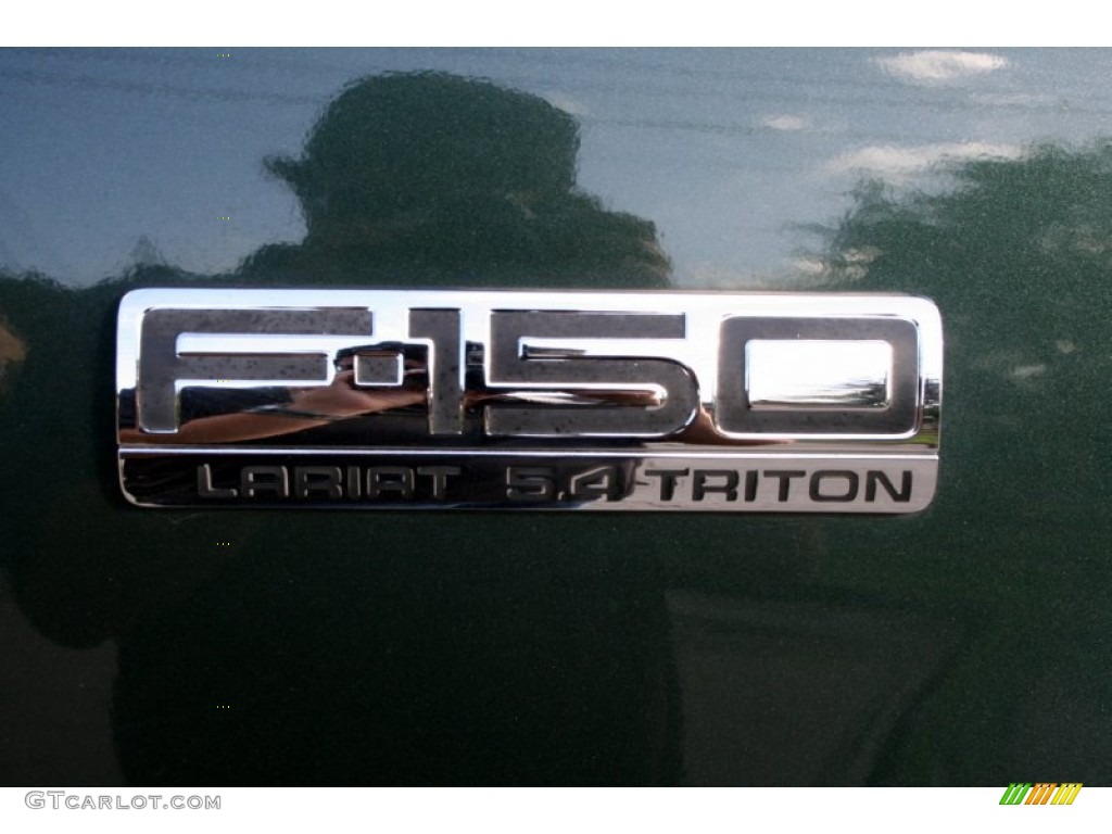 2004 F150 Lariat SuperCrew 4x4 - Aspen Green Metallic / Tan photo #84