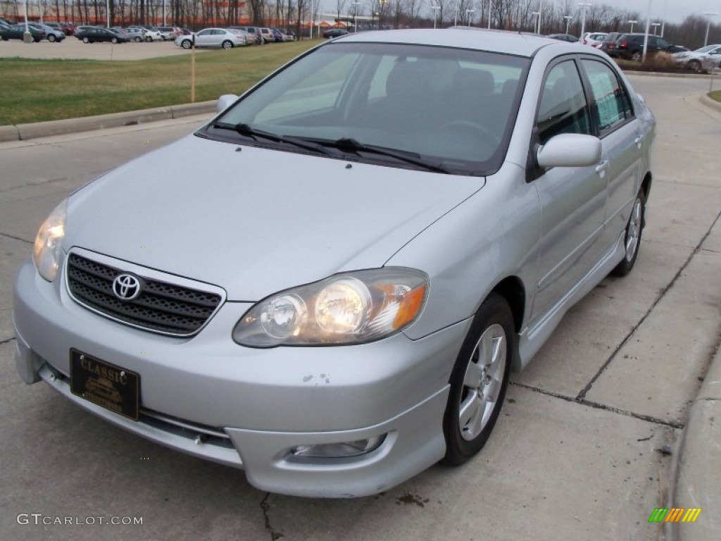 2005 Corolla S - Silver Streak Mica / Black photo #2