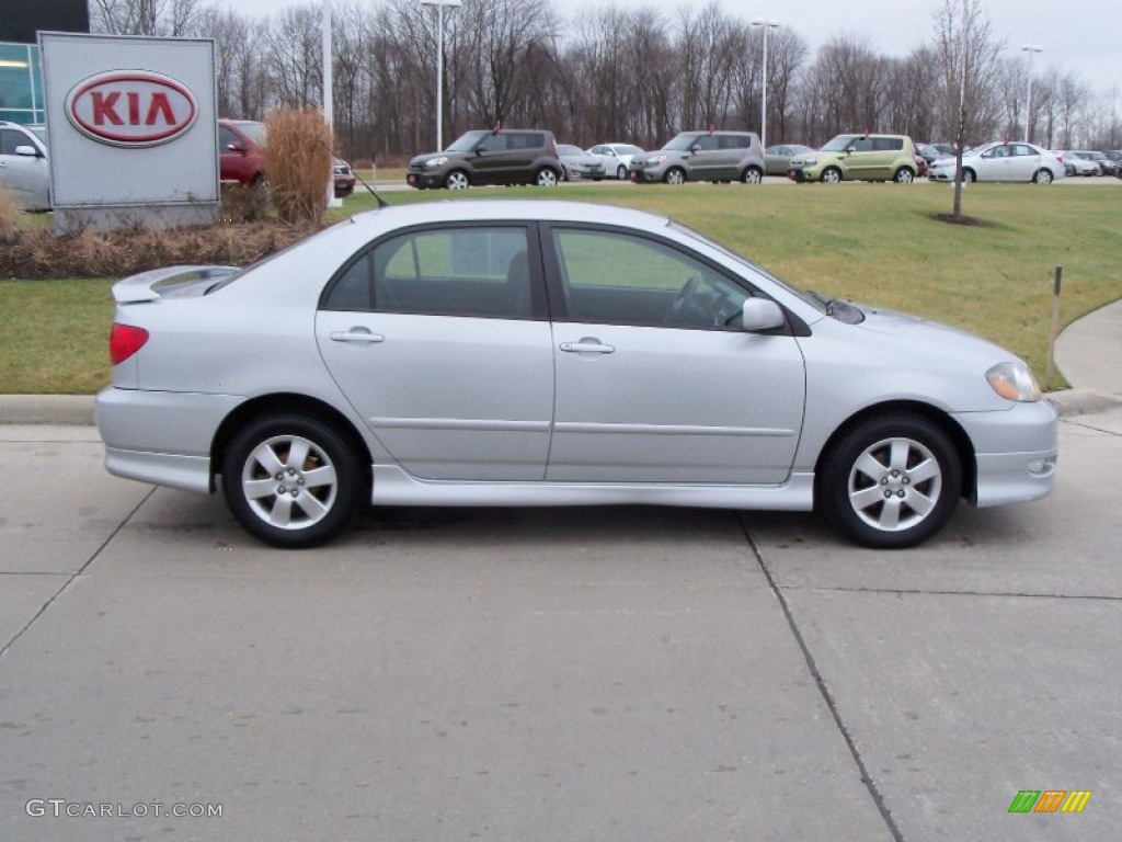 2005 Corolla S - Silver Streak Mica / Black photo #3