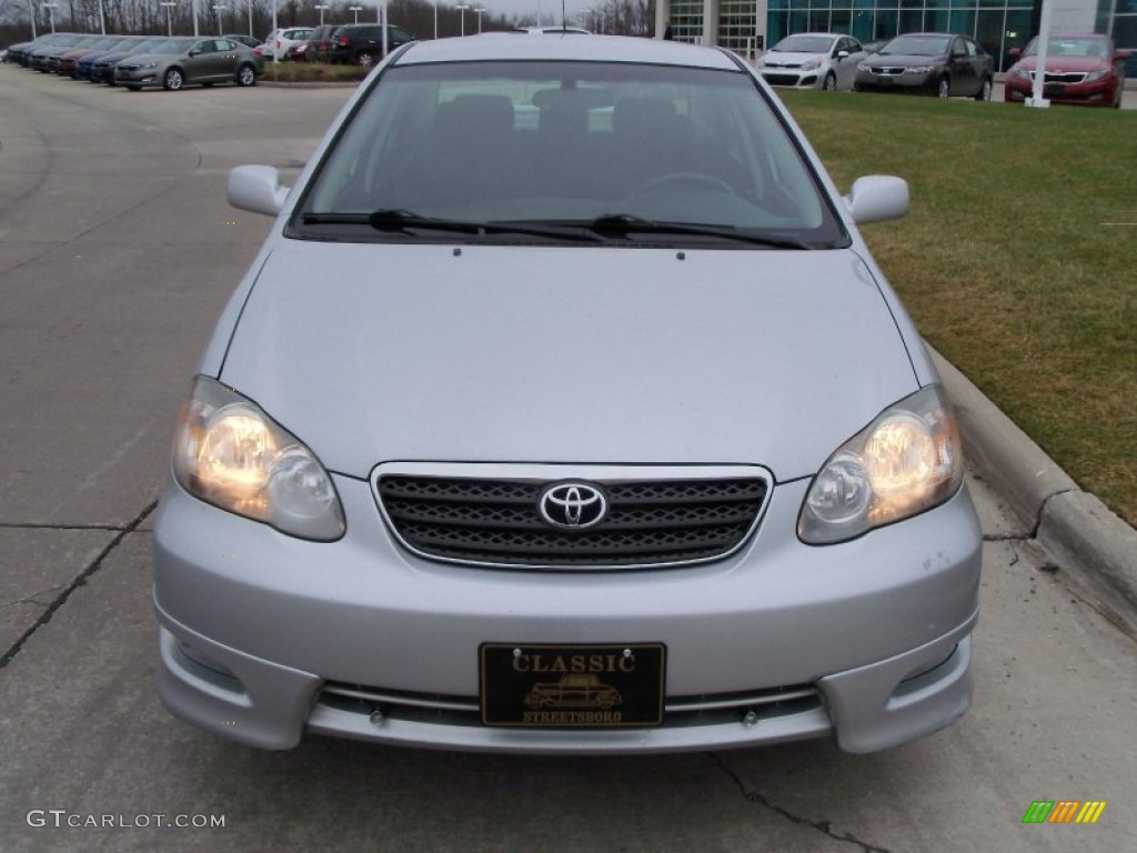 2005 Corolla S - Silver Streak Mica / Black photo #5