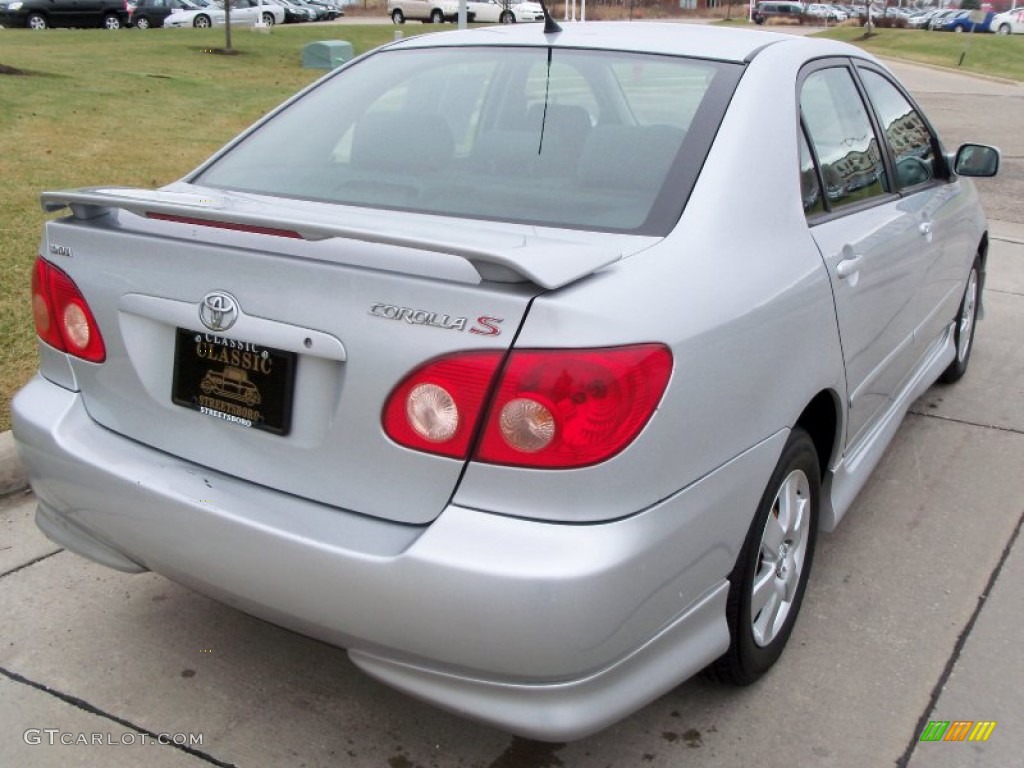 2005 Corolla S - Silver Streak Mica / Black photo #10