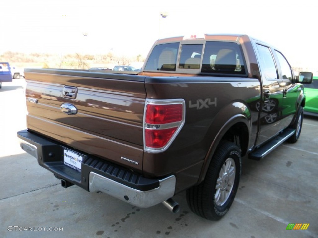 2012 F150 Lariat SuperCrew 4x4 - Golden Bronze Metallic / Pale Adobe photo #3