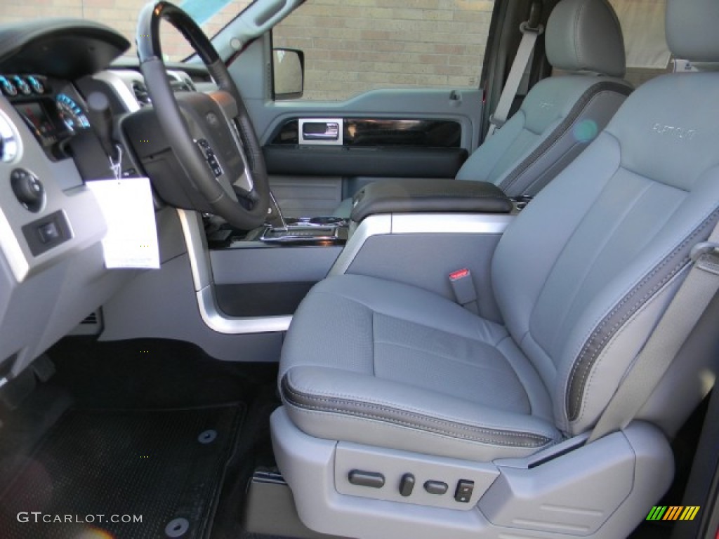 Steel Gray/Black Interior 2011 Ford F150 Platinum SuperCrew 4x4 Photo #58594827