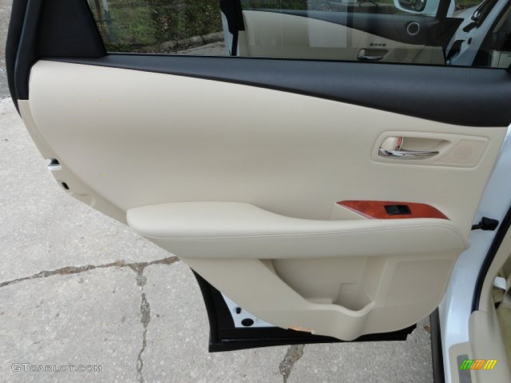 2011 Lexus RX 450h AWD Hybrid Parchment Door Panel Photo #58595685