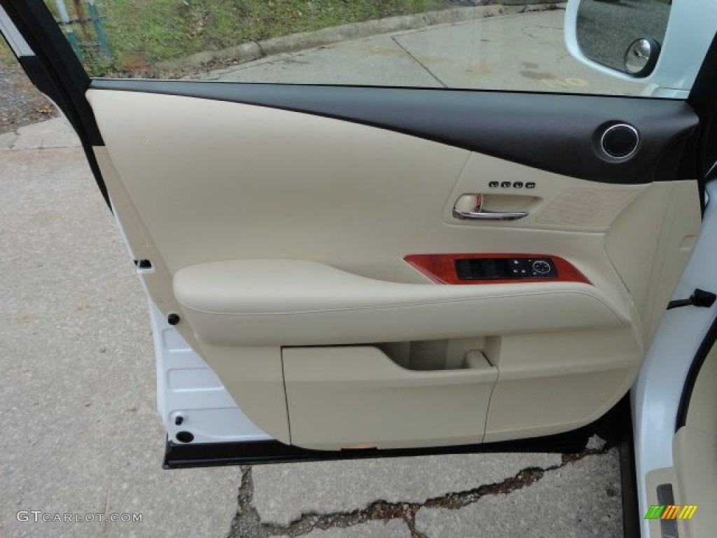 2011 Lexus RX 450h AWD Hybrid Parchment Door Panel Photo #58595694