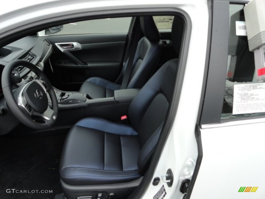 F Sport Ocean Blue Nuluxe Interior 2012 Lexus CT F Sport Special Edition Hybrid Photo #58595978